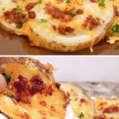 Cheesy Bacon Oven Chips
