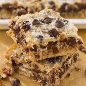 Paleo Grain-Free Magic Cookie Bars {Dairy-Free, Refined-Sugar-Free}