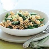 Whole-Grain Rotini with Asparagus and Snap Peas