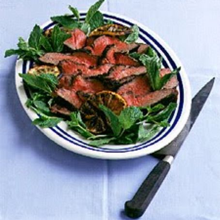 grilled butterfiled lamb