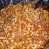 American Chop Suey Crockpot meal