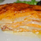 Sides, Potatoes: Scalloped Idaho and Sweet Potatoes