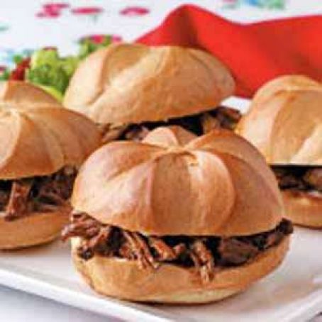 Shredded Beef Sandwiches
