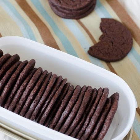 DIY Homemade Chocolate Wafers » Pennies on a Platter