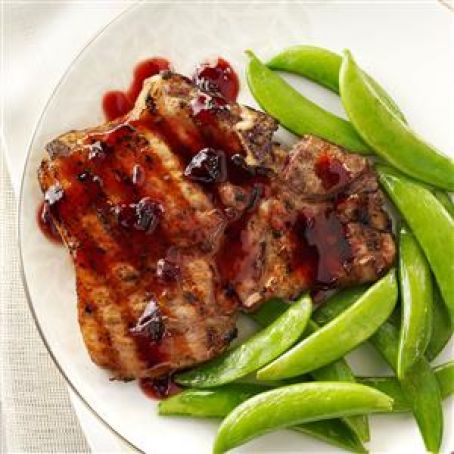 Chipotle-Raspberry Pork Chops Recipe