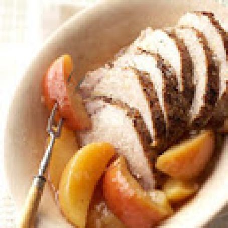 Cider-Braised Pork Roast and Apples
