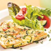Sweet Pepper and Courgette (zucchini) Frittata