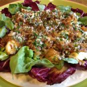 Cod with Caramelized Onions and Herb Vinaigrette