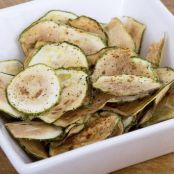 Jorge Cruise's BBQ Zucchini Chips, low carb