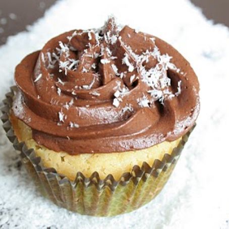 cupcake - coconut flour cupcakes with chocolate buttercream
