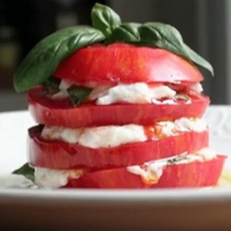 Stacked Tomato and Burrata Salad