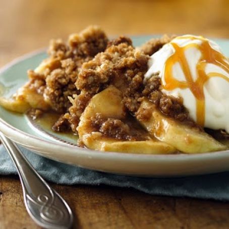 Carmel-Butterscotch Apple Crisp