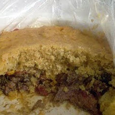 Slow Cooked BBQ Beef Cornbread Casserole