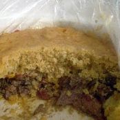 Slow Cooked BBQ Beef Cornbread Casserole