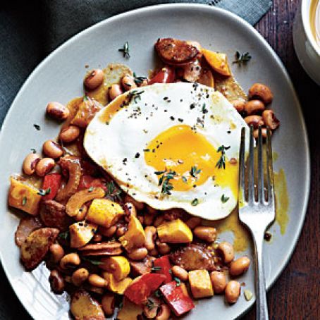 Sausage & Black-Eyed Pea Hash