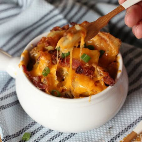 Roasted Potatoes: Cheesy Bacon Ranch Love