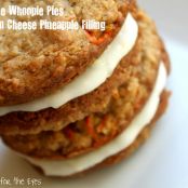 Carrot Cake Oatmeal Whoopie Pies, With Pineapple Cream Cheese filling