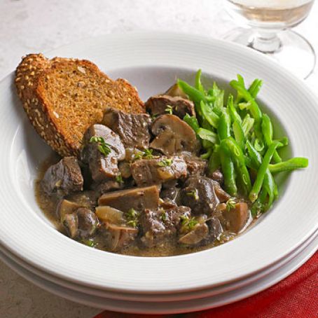 Dijon Beef and Mushrooms