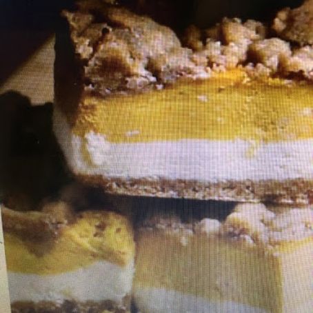 Pumpkin Cheesecake Bars