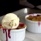 Peach and Blueberry Crumbles