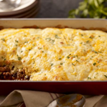 Cheesy Chili Cornbread Casserole