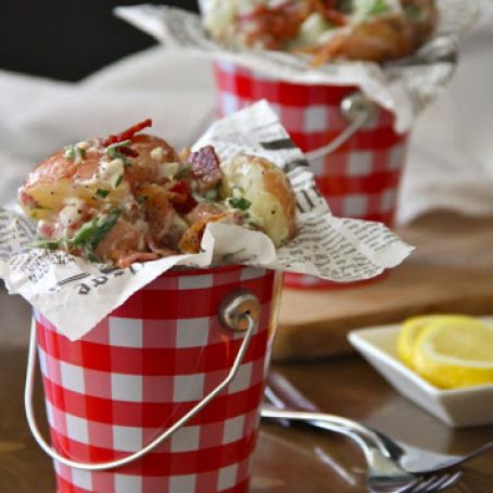 Lemon Herbed Potato Salad with Crispy Bacon