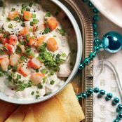 Creamy Shrimp Dip with Crispy Wonton Chips