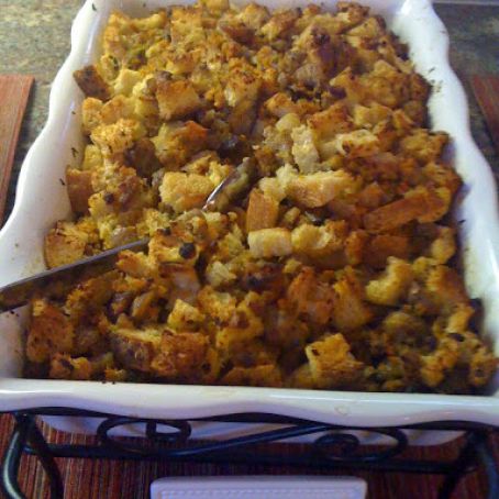 Roasted Chestnut Sausage Dressing