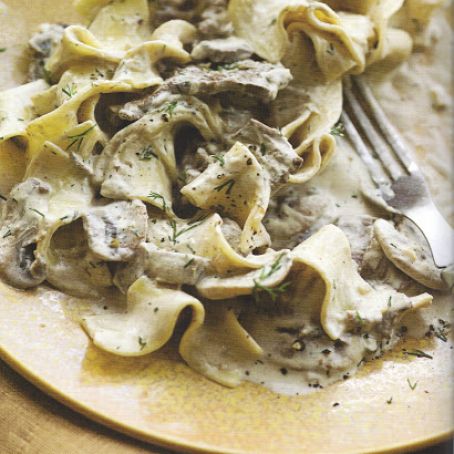 Steak and Mushroom Stroganoff