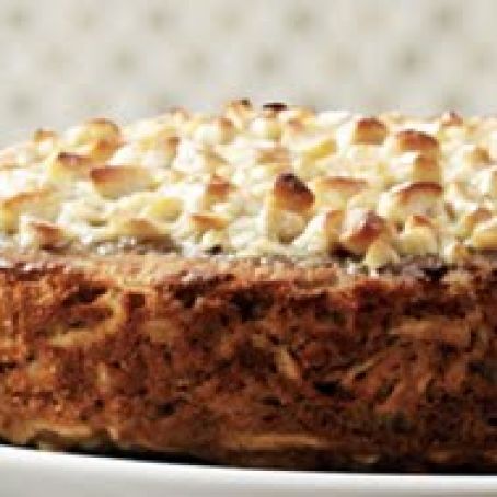 Warm Fruit Spice Cake With Brûléed Topping