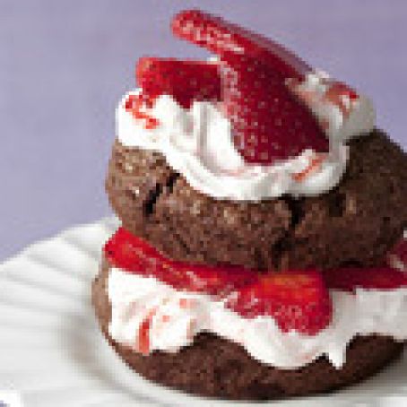 Chocolate-Strawberry Shortcakes