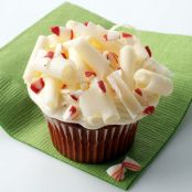 Red Velvet Cupcakes With White Chocolate Peppermint Cream Cheese Frosting