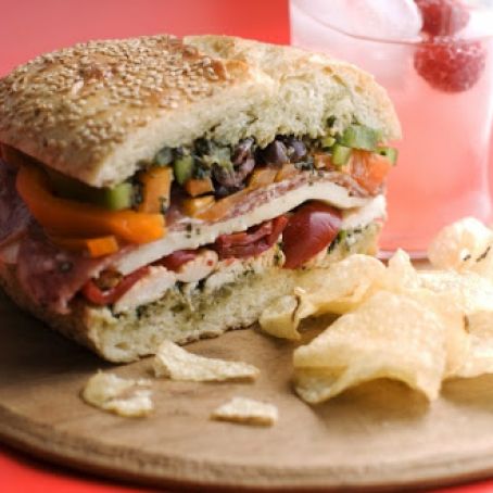 Overnight Pressed Picnic Sandwich