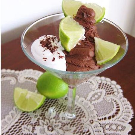 Avocado Lime Dark Chocolate Mousse
