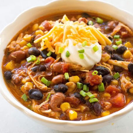 Slow Cooker Chicken Taco Soup