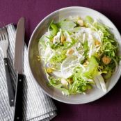 Fennel, Arugula & Green Apple Salad With Marcona Almonds, Parmesan & Golden Raisins