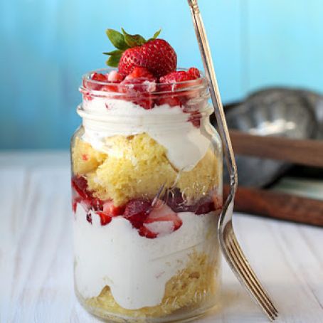 Strawberry Shortcake in a Jar