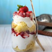 Strawberry Shortcake in a Jar