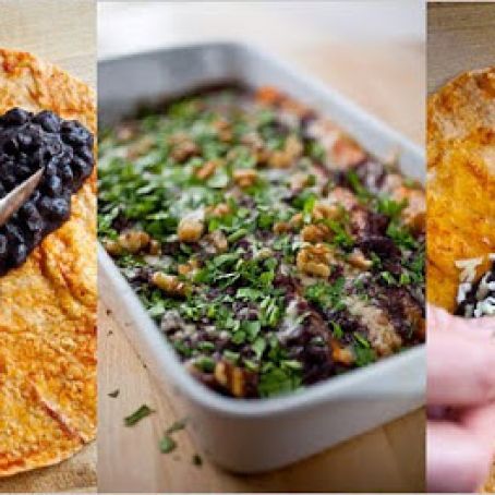 BLACK BEAN ENCHILADAS