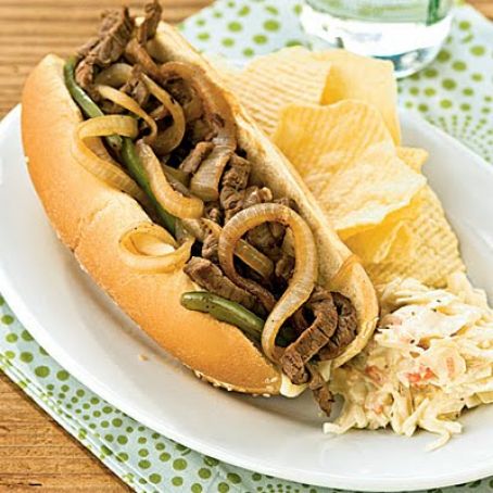 Steak and Cheese Sandwiches with Mushrooms- Cooking Light