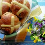 Traditional Fruity and Spiced Hot Cross Buns (for breadmaker)