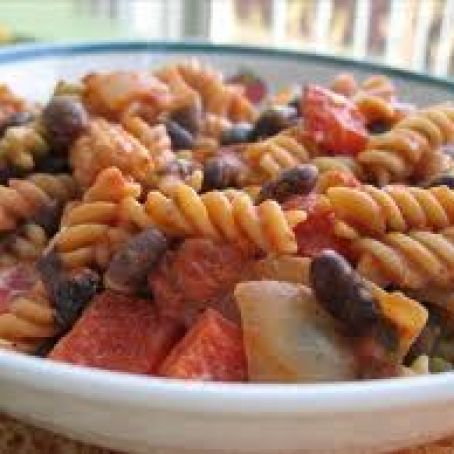 Mexican Pasta with Black Beans