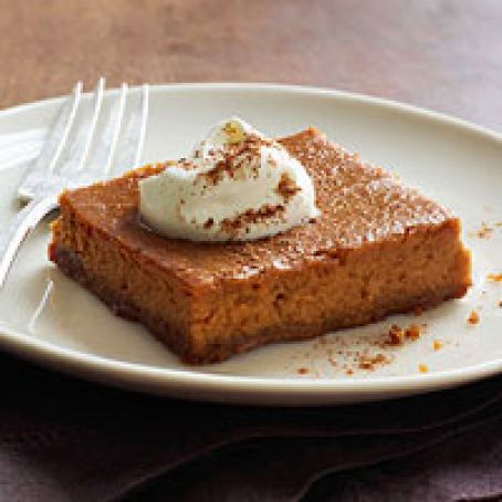Pumpkin Custard Squares