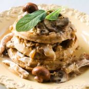 Chicken, waffles and gravy, the weeknight-easy way