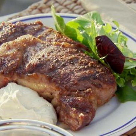 Steaks and Stilton Sauce
