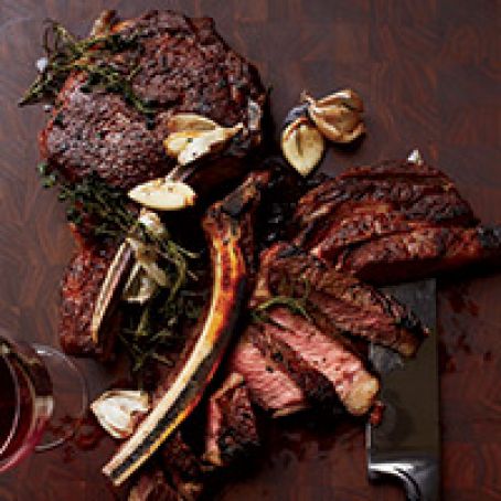 Butter-Basted Rib Eye Steaks