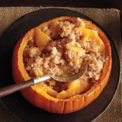 Baked Pumpkin Rice Pudding