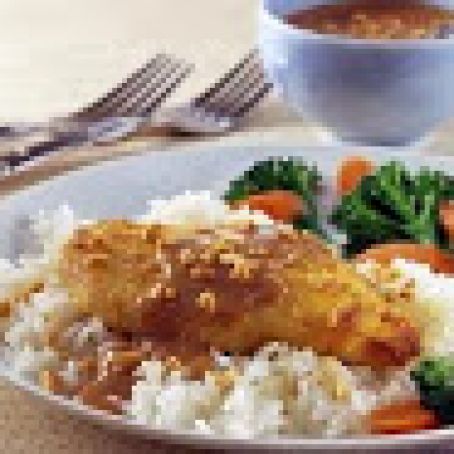 Thai Chicken with Spicy Peanut Sauce