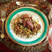 Prosciutto-Wrapped Duck with Gumbo Gravy