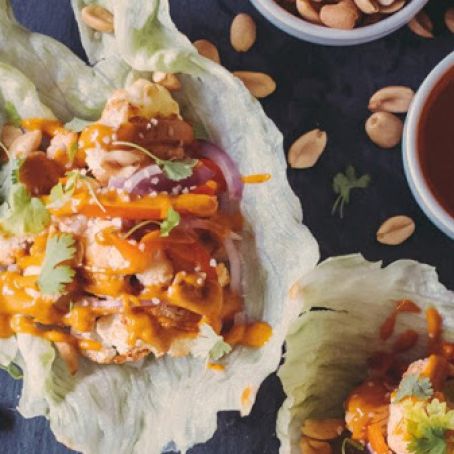 Asian Cauliflower Lettuce Wraps